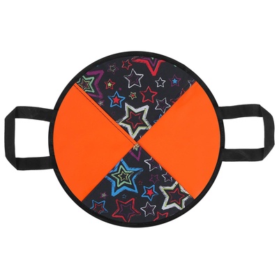 Ледянка мягкая, d=40 см, толщина 2 см, с ручками, цвет МИКС