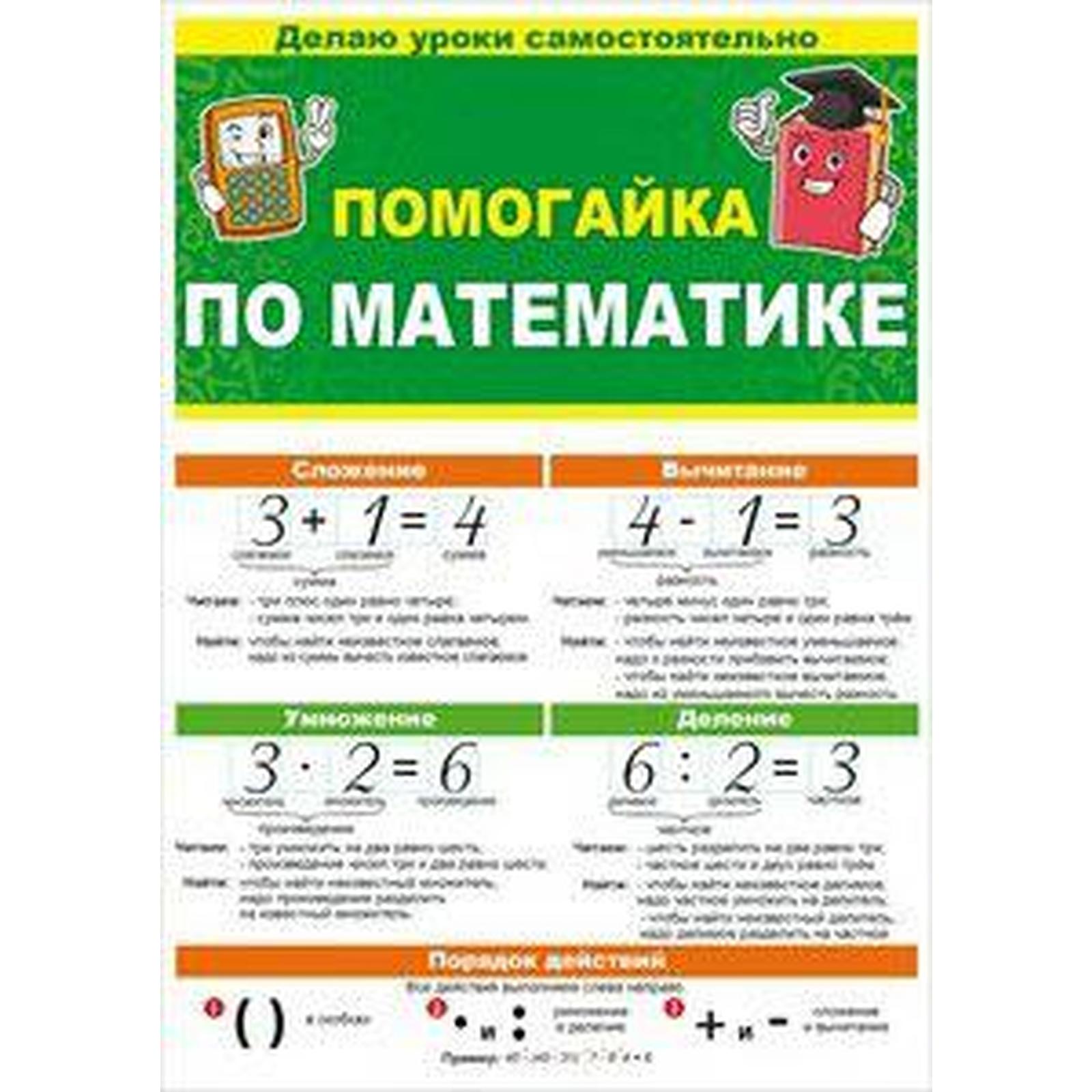 Помогайка по математике (6984610) - Купить по цене от 45.30 руб. | Интернет  магазин SIMA-LAND.RU