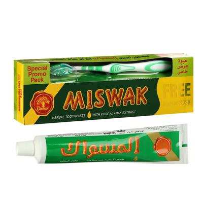 Набор Dabur Miswak Herbal зубная паста, 190 г + зубная щётка