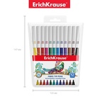 Фломастеры 12 цветов ErichKrause Washable, смываемые, европодвес 6979975 - фото 13796676