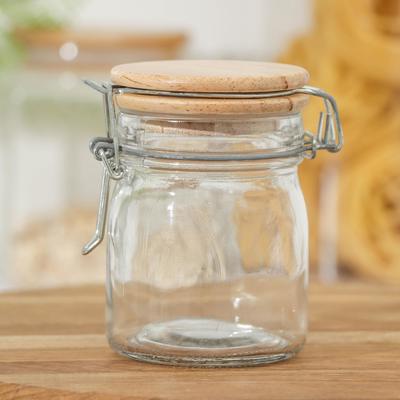 УЦЕНКА Банка для сыпучих продуктов с бугельным замком «Эко», 180 мл, 9×6,5×7 см