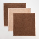 Набор махровых полотенец «Любимая бабушка» 30×30 см - 3 шт., 100% хлопок, 340 г/м² - Фото 4