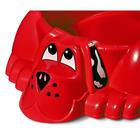 Песочница «Собачка» с крышкой, цвет красный/жёлтый - фото 24236155