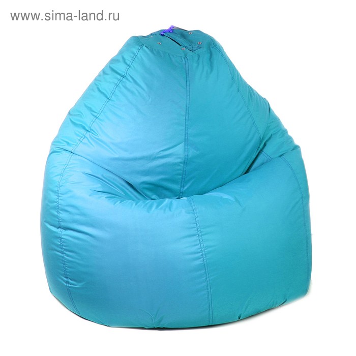 Кресло-мешок универсальное, d90/h120, цвет бирюза - Фото 1