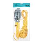 Светильник переносной Luazon Lighting с выключателем под лампу E27, 10 метров, желтый - Фото 5