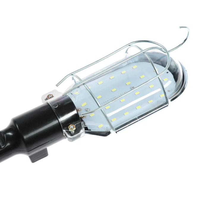 Светильник переносной светодиодный Luazon Lighting с выключателем, 10Вт, 24LED, 5 м, черный - фото 1907238229