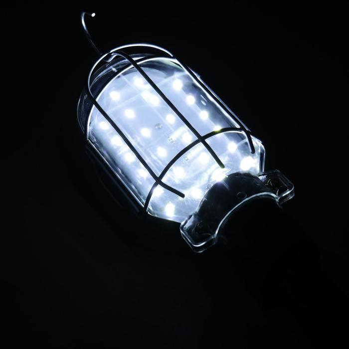 Светильник переносной светодиодный Luazon Lighting с выключателем, 10Вт, 24LED, 10 м, черный - фото 1886626189