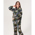 Комплект женский (рубашка, брюки) KAFTAN «Тропики» р. 48-50, зелёный - Фото 6