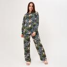 Комплект женский (рубашка, брюки) KAFTAN «Тропики» р. 48-50, зелёный - Фото 1