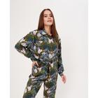 Комплект женский (рубашка, брюки) KAFTAN «Тропики» р. 52-54, зелёный - Фото 3