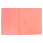 Папка с 60 вкладышами А4, 500 мкм, Calligrata, неон, оранжевая - Фото 2