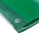 Папка с 60 вкладышами А4, 500 мкм, Calligrata, карман на корешке, зелёная - Фото 4