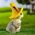 Садовая фигура из гипса «Зайчик с цветком», 20×10×10 см - Фото 3