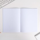 Тетрадь в клетку А4, 80 л., на скрепке, блок №1«Сине-золотая ботаника» - Фото 3