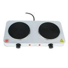 УЦЕНКА Плитка электрическая LuazON LHP-005, 2 конфорки, 2000 Вт, нагреватель диск, белая - Фото 2