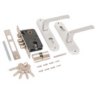 Замок врезной «Апекс» с ручками 1026/60-CR, цвет хром, м/о 61.5 мм - Фото 3