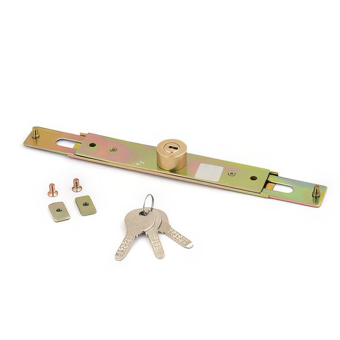 Замок для роллет «Апекс» RSL-30×120, цвет золото - Фото 1