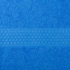 Полотенце махровое гладкокрашеное Эконом 30х60 см, голубой, хлопок 100%, 370г/м2 - Фото 2