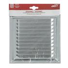 Решетка вентиляционная ERA 2020 МЦ, 200x200 мм, с сеткой, неразъемная, металл, оцинкованная - фото 21272413