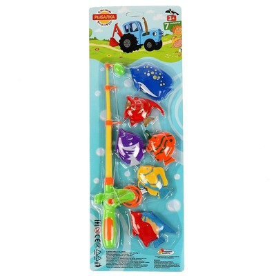 Игровой набор «Рыбалка. Синий трактор» магнитный, МИКС