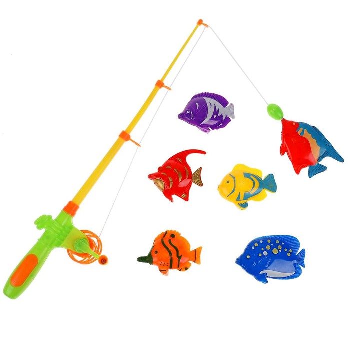 Игровой набор «Рыбалка. Синий трактор» магнитный, МИКС 49865