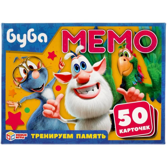 Игра карточная Мемо «Буба», 50 карточек 65х95 мм - Фото 1