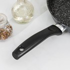 Сковорода Доляна «Элит», d=24 см, пластиковая ручка, антипригарное покрытие, цвет чёрный - Фото 6