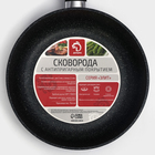 Сковорода Доляна «Элит», d=24 см, пластиковая ручка, антипригарное покрытие, алюминий, чёрная - Фото 6