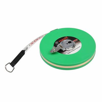 УЦЕНКА Лента мерная геодезическая ТУНДРА, фиберглассовая, закрытый корпус, 30 м х 13 мм