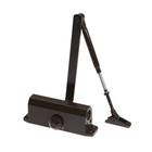 УЦЕНКА Доводчик дверной ТУНДРА D60BR, до 60 кг, коричневый - Фото 2