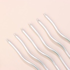 Свечи для торта «Серпантин» 6 шт., коктейльные, серебристые - Фото 3