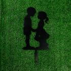 Садовая фигура "Мальчик с девочкой" 30х20см - Фото 3