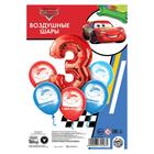 Воздушные шары, набор "С Днем Рождения 3 года", Тачки - фото 25373094