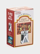 Набор для специй Доляна «Эксклюзив», 40 мл, 2 предмета: солонка, перечница, салфетница - подставка, стекло, пластик, прозрачный - Фото 10