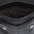 Планшет мужской на молнии, наружный карман, длинный ремень, цвет чёрный - Фото 3