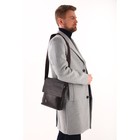 Сумка мужская, цвет коричневый - Фото 4