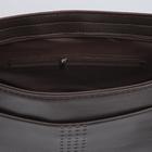 Сумка мужская, цвет коричневый - Фото 3