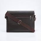 Сумка мужская, цвет коричневый - Фото 2