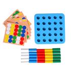 Мозаика деревянная «Весёлые столбики» 25 элементов - Фото 3