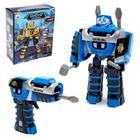 Робот с трансформацией «Шуруповёрт», работает от батареек, цвет синий - Фото 1