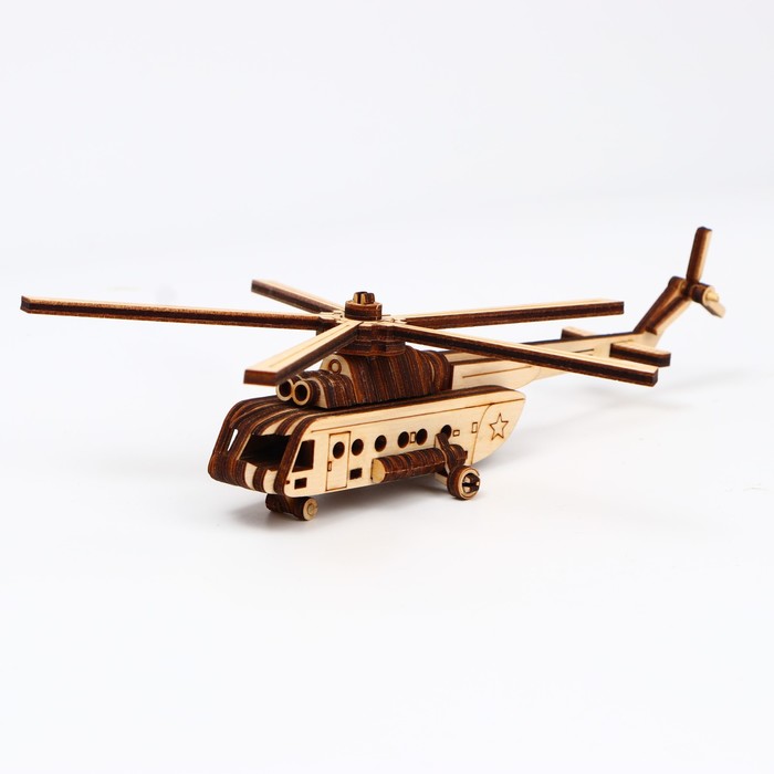 Cборная модель «Вертолёт» 50 деталей - Фото 1