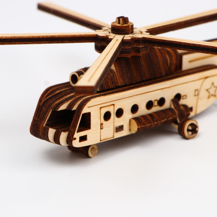 Cборная модель «Вертолёт» 50 деталей - фото 1907238576