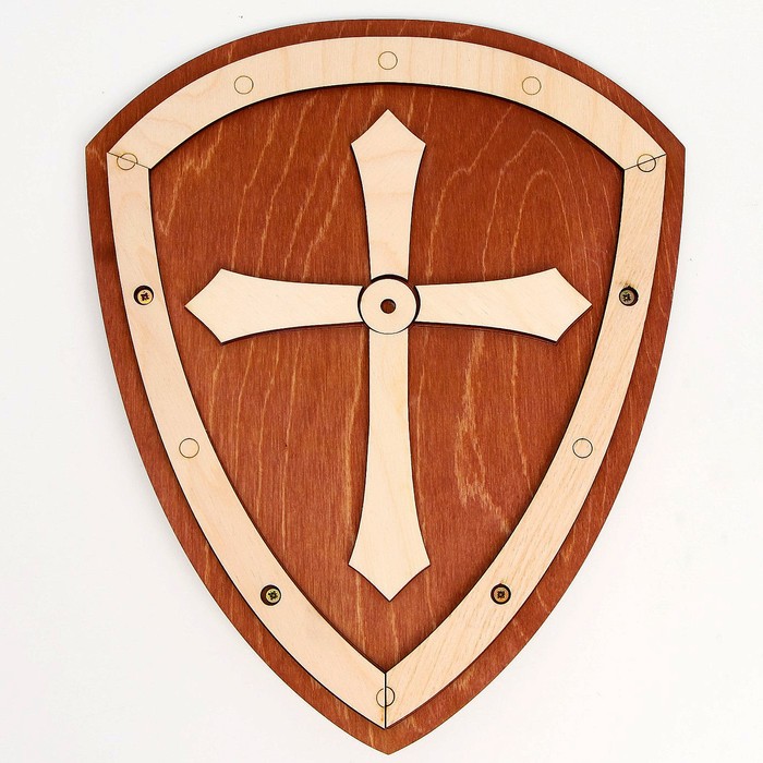 Деревянное оружие «Щит» 24 × 29 × 3,2 см - Фото 1