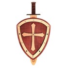 Деревянное оружие «Щит и меч» 24×44.5×5.6 см - Фото 4