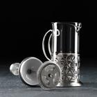 Френч-пресс стеклянный Доляна «Фараон», 350 мл, 13×9×19 см - фото 68054559