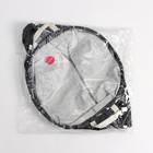 Корзина бельевая текстильная Доляна «Мрамор», 35×45 см, цвет чёрный - Фото 6