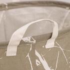 Корзина бельевая текстильная «Мрамор», 35×45 см, цвет бежевый - Фото 2