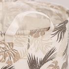 Корзина бельевая текстильная «Монстера», 35×45 см, цвет серый - Фото 2