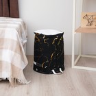 Корзина бельевая текстильная «Монро», 35×45 см, цвет чёрный - Фото 7