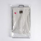 Корзина для белья складная «Клетка», 40×26×50 см, бело-чёрная - Фото 5